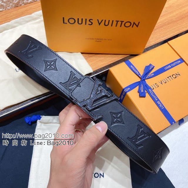 LV新款男士皮帶 路易威登雙面牛皮腰帶  jjp1968